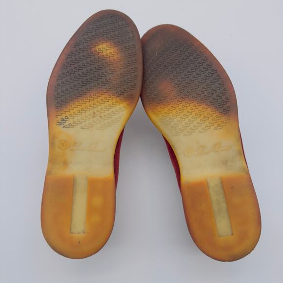 Loro Piana Summer Walk Men's Dried Red Suede Loafers Size 42/9 - Picture 9 of 14